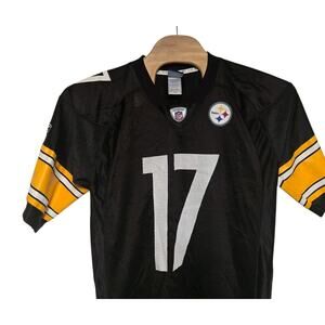 Pittsburgh Steelers Mike Wallace Reebok Official Football Jersey #17 Size Large